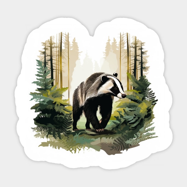 Badger Lover Sticker by zooleisurelife